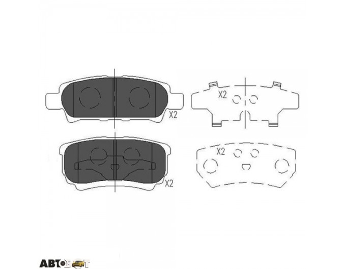 Тормозные колодки KAVO PARTS KBP-5512, цена: 1 287 грн.