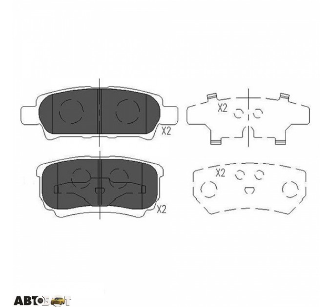 Гальмівні колодки KAVO PARTS KBP-5512, ціна: 708 грн.