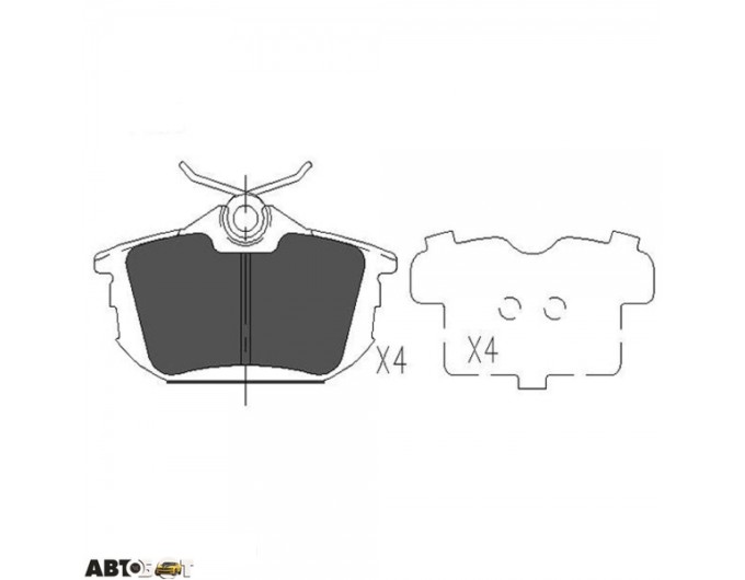 Тормозные колодки KAVO PARTS KBP-5513, цена: 1 261 грн.