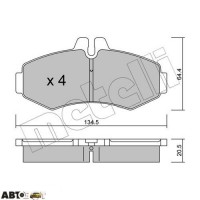 Гальмівні колодки METELLI 22-0573-0