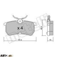 Тормозные колодки METELLI 22-0317-0