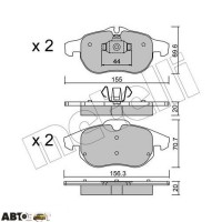 Тормозные колодки METELLI 22-0540-0