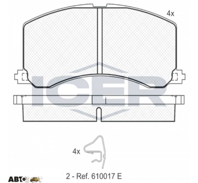 Тормозные колодки ICER 181116, цена: 799 грн.