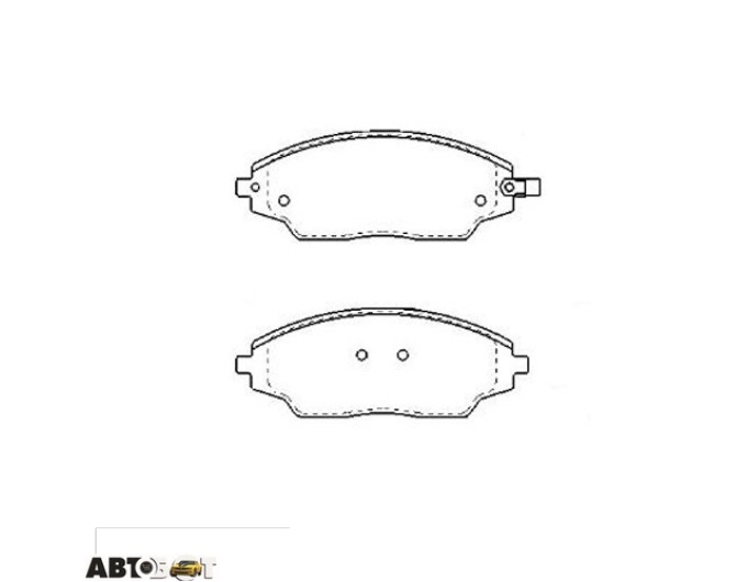 Тормозные колодки KAVO PARTS KBP-1021, цена: 2 289 грн.
