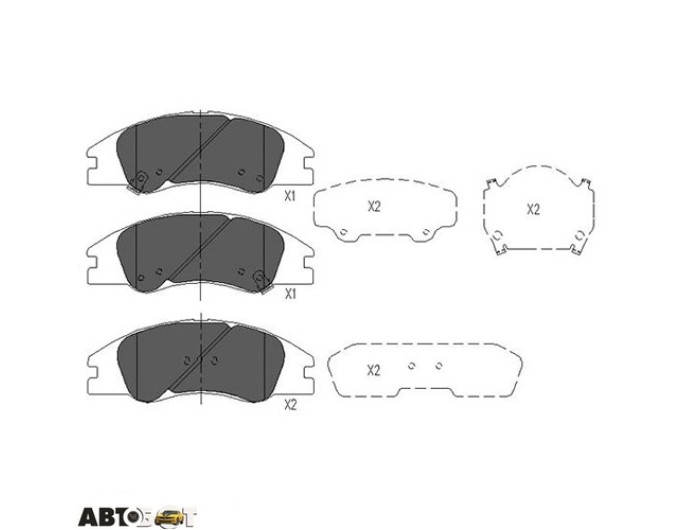 Тормозные колодки KAVO PARTS KBP-4003, цена: 2 079 грн.