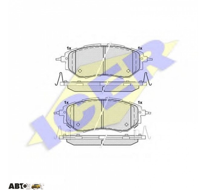 Тормозные колодки ICER 181697, цена: 1 444 грн.