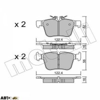 Тормозные колодки METELLI 22-1020-0