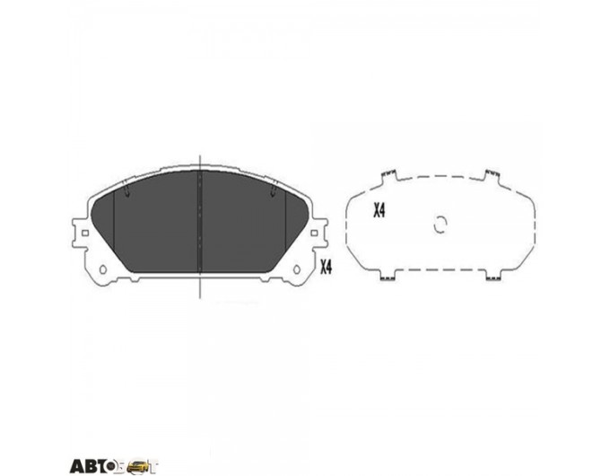 Тормозные колодки KAVO PARTS KBP-9116, цена: 1 734 грн.