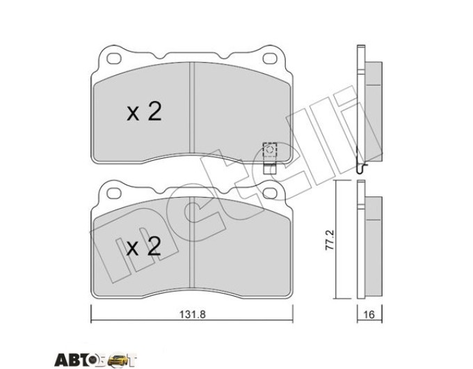 Тормозные колодки METELLI 22-0288-5, цена: 2 485 грн.