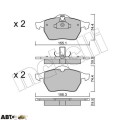 Тормозные колодки METELLI 22-0118-0, цена: 2 173 грн.