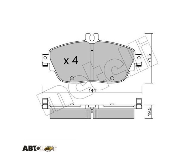 Тормозные колодки METELLI 22-0965-0, цена: 2 477 грн.