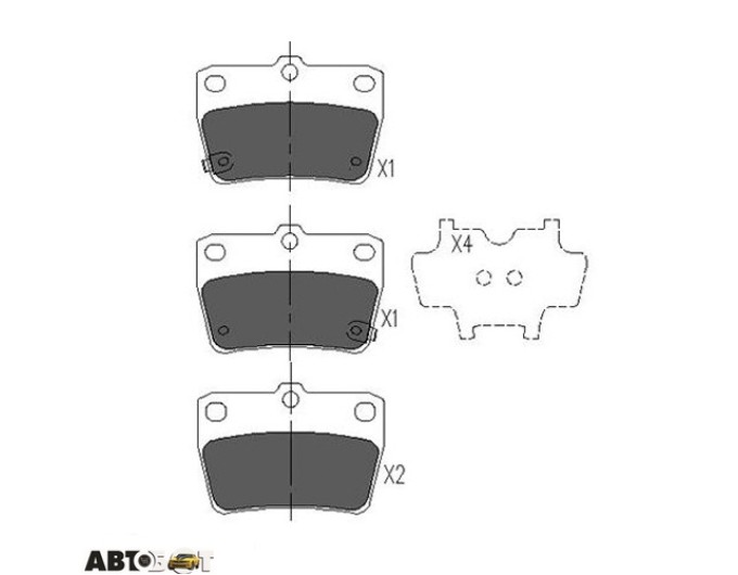 Тормозные колодки KAVO PARTS KBP-9068, цена: 1 079 грн.
