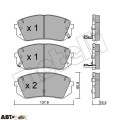 Тормозные колодки METELLI 22-0783-0, цена: 2 575 грн.