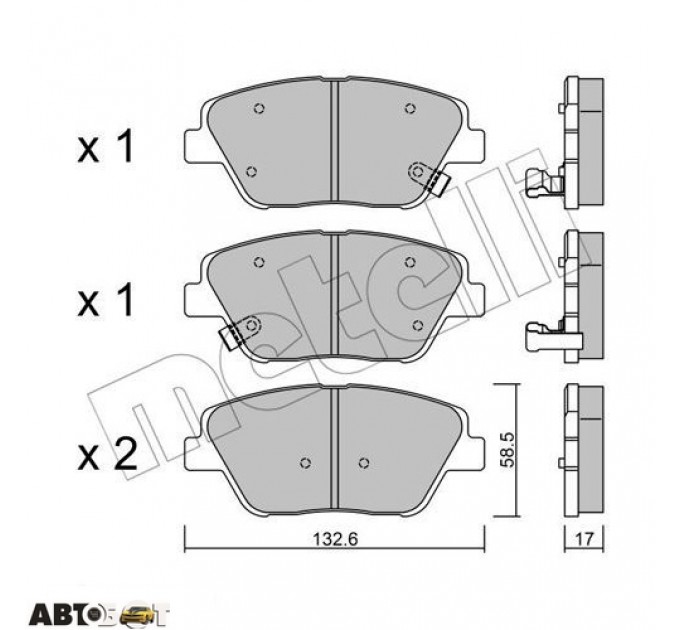 Тормозные колодки METELLI 22-0945-0, цена: 1 266 грн.