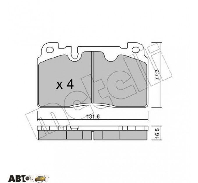 Тормозные колодки METELLI 22-0979-0, цена: 1 401 грн.