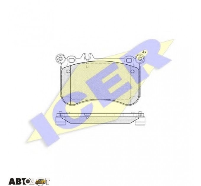 Тормозные колодки ICER 182042, цена: 2 250 грн.