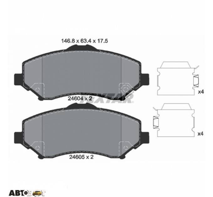 Гальмівні колодки Textar 2460402, ціна: 2 780 грн.
