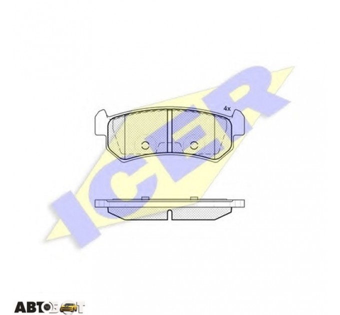 Гальмівні колодки ICER 181727, ціна: 876 грн.