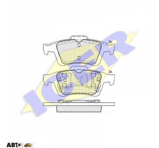 Тормозные колодки ICER 181743, цена: 1 025 грн.