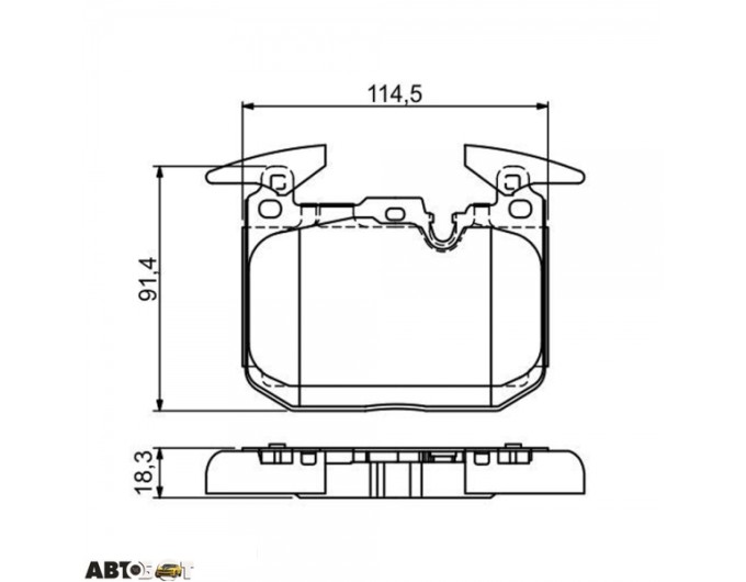 Тормозные колодки Bosch 0 986 494 674, цена: 4 243 грн.