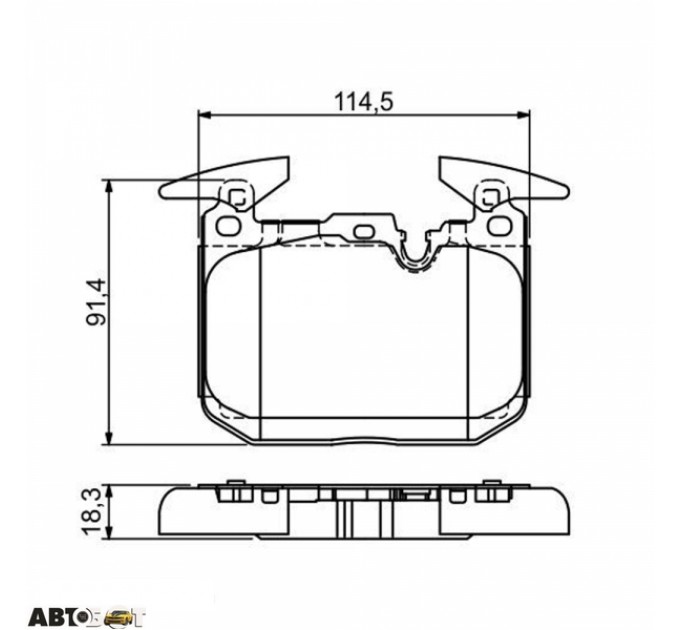 Гальмівні колодки Bosch 0 986 494 674, ціна: 2 310 грн.