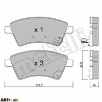 Тормозные колодки METELLI 22-0702-0