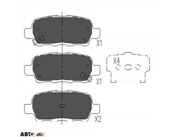 Тормозные колодки KAVO PARTS KBP-6517, цена: 1 268 грн.