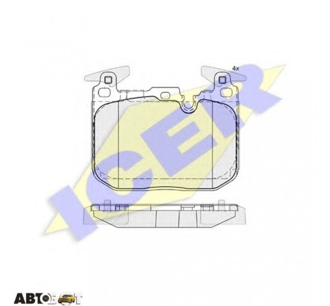 Тормозные колодки ICER 182093203, цена: 3 093 грн.