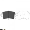 Тормозные колодки KAVO PARTS KBP-6564, цена: 1 586 грн.