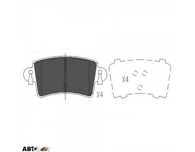 Тормозные колодки KAVO PARTS KBP-6564, цена: 1 586 грн.