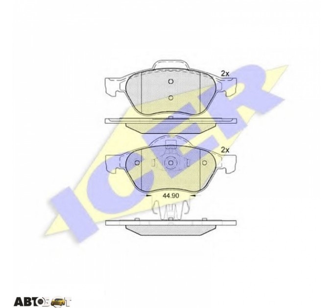 Тормозные колодки ICER 181860, цена: 1 517 грн.