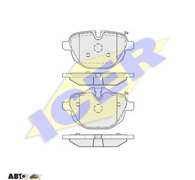 Гальмівні колодки ICER 182004, ціна: 1 425 грн.