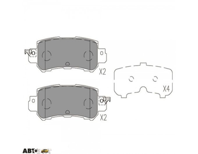 Тормозные колодки KAVO PARTS KBP-4573, цена: 1 297 грн.