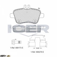 Тормозные колодки ICER 182039