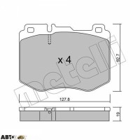 Тормозные колодки METELLI 22-1019-0