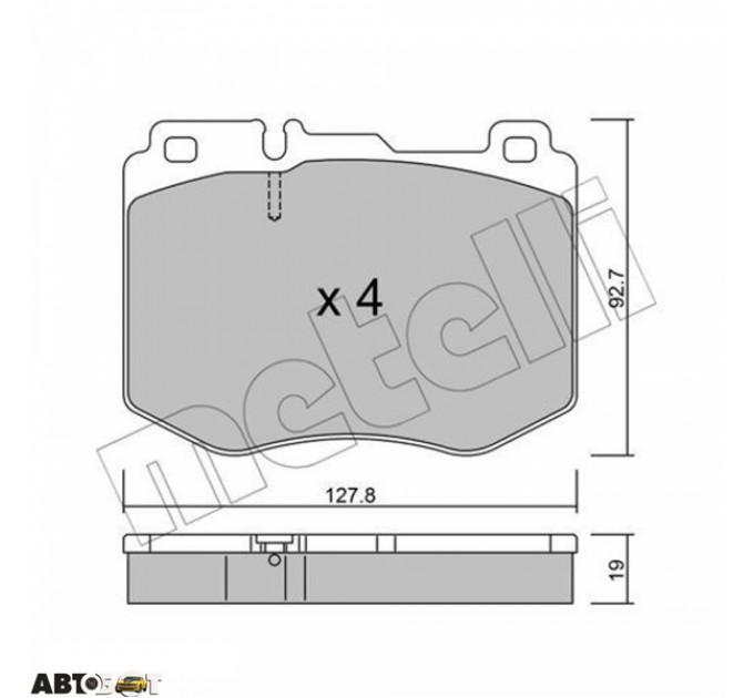 Тормозные колодки METELLI 22-1019-0, цена: 1 924 грн.