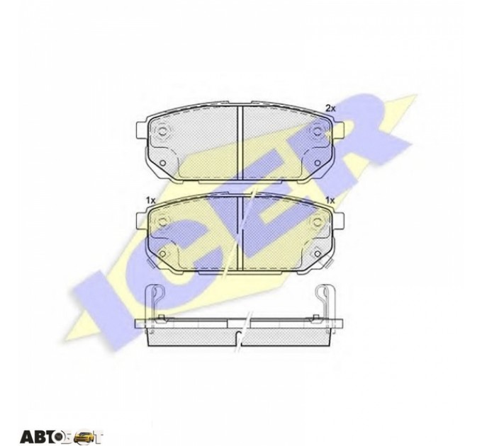 Тормозные колодки ICER 181720, цена: 1 206 грн.