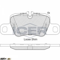 Тормозные колодки ICER 182207