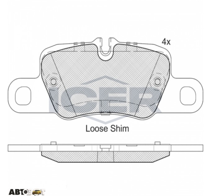 Тормозные колодки ICER 182207, цена: 1 742 грн.