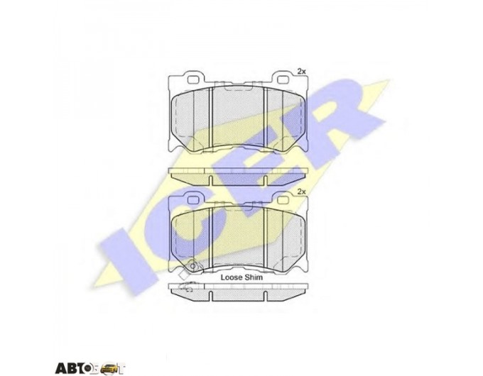 Тормозные колодки ICER 182089, цена: 2 780 грн.
