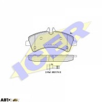 Тормозные колодки ICER 141849