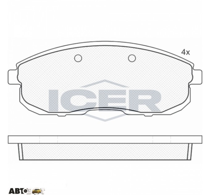 Тормозные колодки ICER 181100, цена: 889 грн.