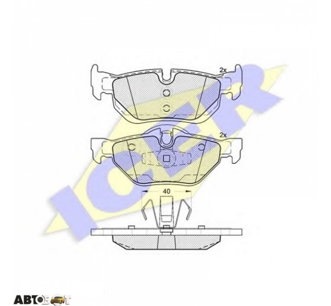 Гальмівні колодки ICER 181663, ціна: 1 399 грн.