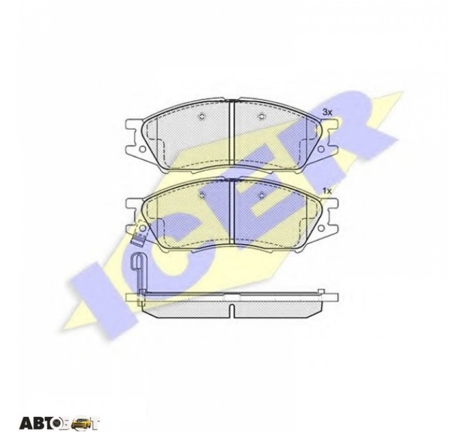 Тормозные колодки ICER 181635, цена: 985 грн.