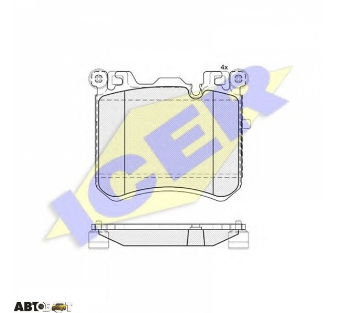 Тормозные колодки ICER 181984, цена: 3 147 грн.