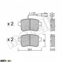 Тормозные колодки METELLI 22-0895-0