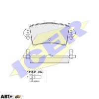 Тормозные колодки ICER 141511703