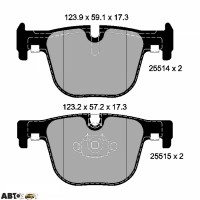 Тормозные колодки Textar 2551401