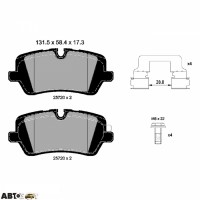 Гальмівні колодки Textar 2572001