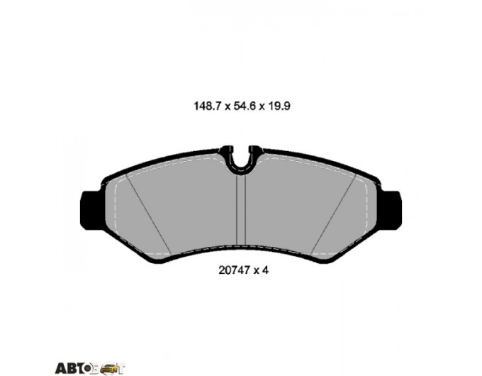 Гальмівні колодки Textar 2074701, ціна: 4 010 грн.